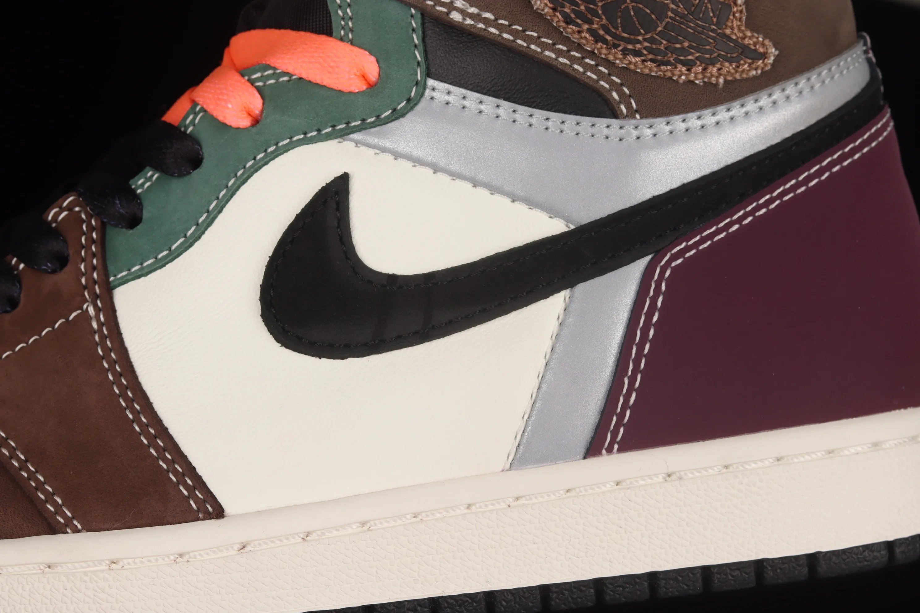 All categories Air Jordan Jordan series basketball shoes Air Jordan 1 High pure original version Air Jordan 1 High OG "Hand Crafted" AJ1 Joe 1 color stitching DH3097-001
